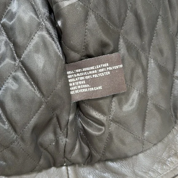 Michael Kors Men's Dark Brown Leather Jacket Coat Multiple Pockets XXL - Picture 12 of 16